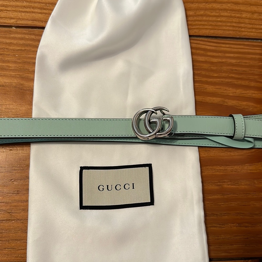 GUCCI teal belt